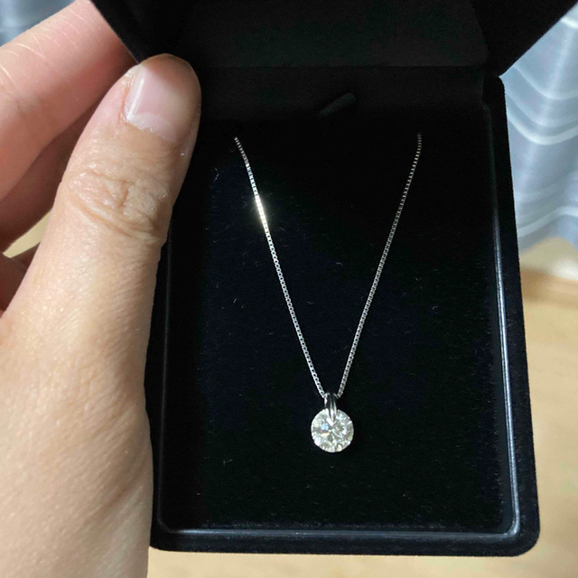 京セラ(キョウセラ)の大粒！　1.199ct  1ct ダイヤモンド　プラチナネックレス レディースのアクセサリー(ネックレス)の商品写真