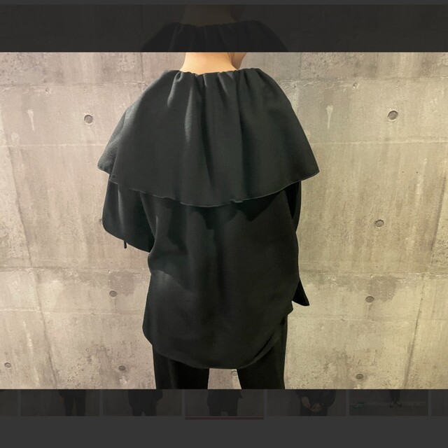 DEUXIEME CLASSE(ドゥーズィエムクラス)のella エラ georgette cape pullover プルオーバー レディースのトップス(カットソー(長袖/七分))の商品写真