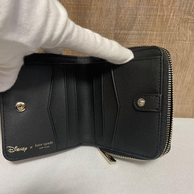 【新品未使用】 kate spade×Disney ジップ折り財布 ミニー