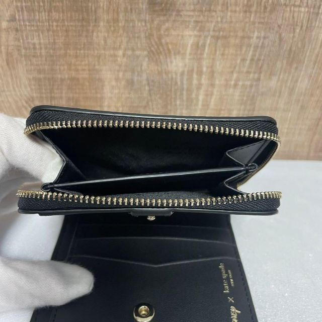 【新品未使用】 kate spade×Disney ジップ折り財布 ミニー