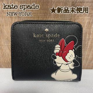 ❤︎新品未使用❤︎ ケイトスペード ディズニー コラボ ミニー 折り財布