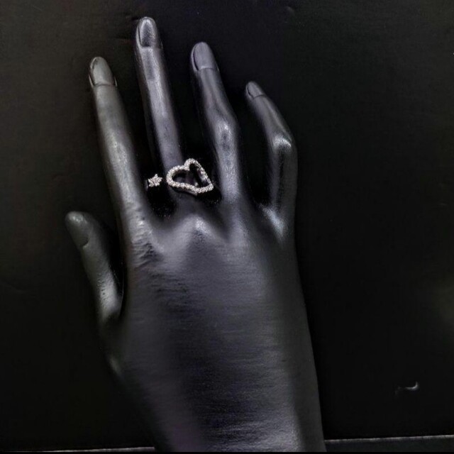 PonteVecchio(ポンテヴェキオ)のポンテヴェキオ ダイヤモンド オープンハート&スター　セパレートリング レディースのアクセサリー(リング(指輪))の商品写真