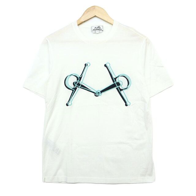エルメス imprime Mors モール Tシャツ メンズ ホワイト HERMES 【中古