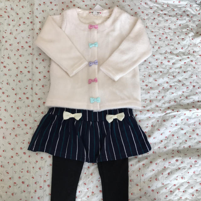 anyFAM(エニィファム)のみゅう様 専用＊リボン付きパンツスカート キッズ/ベビー/マタニティのキッズ服女の子用(90cm~)(スカート)の商品写真