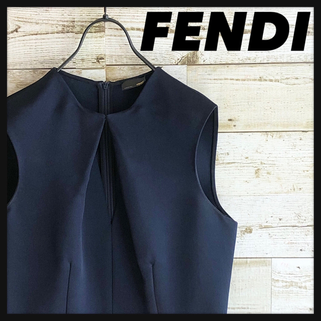 FENDI フェンディ シルク ワンピース ロング丈 美品