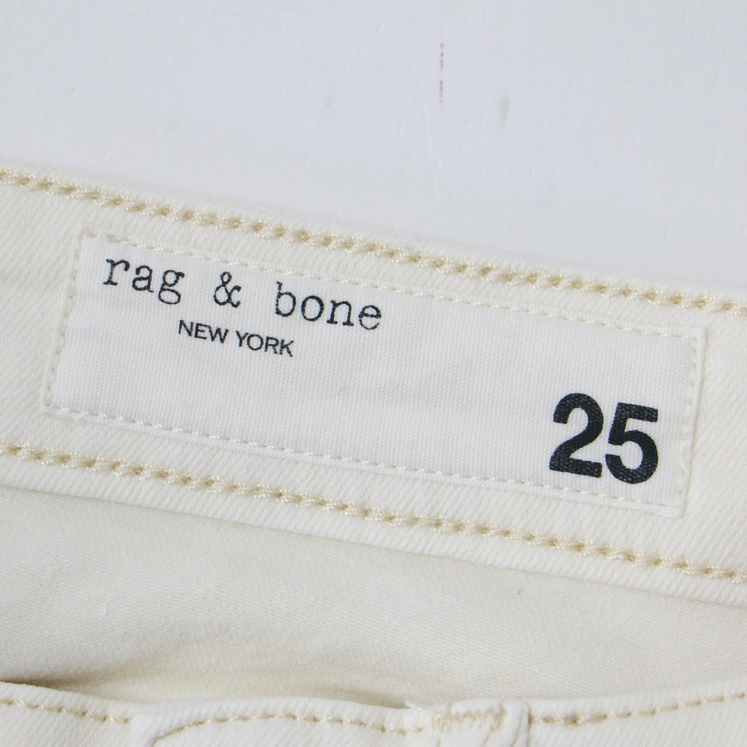 rag & bone ラグアンドボーン スキニー パンツ デニム ボトムス ズボン 23春夏 アイボリー エクリュ 25 スリム ミッドライズ ストレッチ ケイト 無地 大人 きれいめ カジュアル 着回し オールシーズン ブランド シンプル ベーシック【レディース】【K3669】