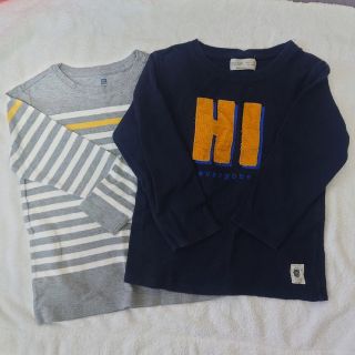 ザラキッズ(ZARA KIDS)の長袖Tシャツ　zarakids ユニクロ　2枚組(Tシャツ/カットソー)