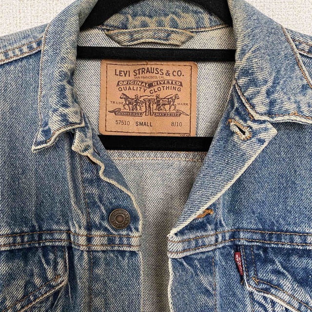 Levi's(リーバイス)の【レア】ヴィンテージ クロップド丈デニムジャケット メンズのジャケット/アウター(Gジャン/デニムジャケット)の商品写真