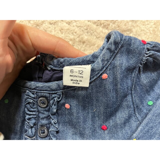 babyGAP(ベビーギャップ)のベビーギャップ カラフル水玉 ワンピース 6-12month キッズ/ベビー/マタニティのベビー服(~85cm)(ワンピース)の商品写真