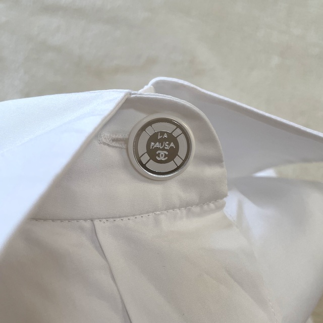 極美品♡ CHANEL ノースリーブ ドレスシャツ ブラウス36