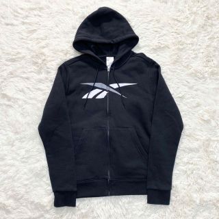 リーボック(Reebok)の【美品】Reebok パーカー　ブラック　ベクター　サイズXS(パーカー)