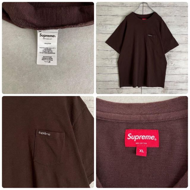 Supreme(シュプリーム)の7640 【希少XLサイズ】シュプリーム☆ワンポイント定番カラーtシャツ美品 メンズのトップス(Tシャツ/カットソー(半袖/袖なし))の商品写真