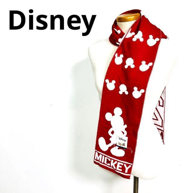Disney(ディズニー)のDisney ディズニー　ミッキーマウス　マフラー　新品未使用タグ付き レディースのファッション小物(マフラー/ショール)の商品写真