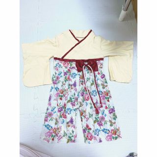 袴ロンパース 100size(和服/着物)