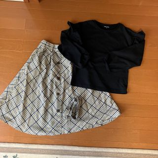 グローバルワーク(GLOBAL WORK)のグローバルワーク　トップス　スカートセット　140(Tシャツ/カットソー)