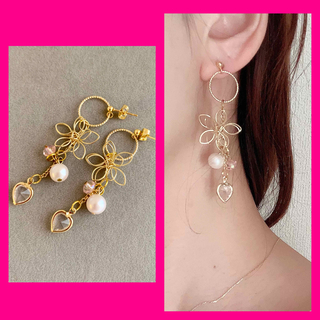 ♡フラワーピアス♡(ピアス)