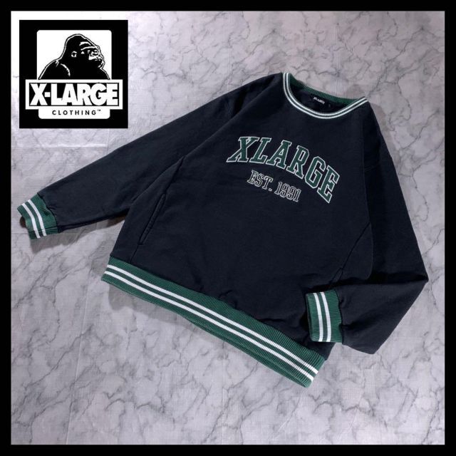 完売品 XLARGE リンガーネック スウェット M ばんばんざい みゆ 着用