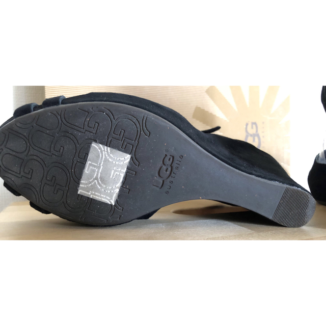 UGG - 美品UGG アグ 黒ヌバックサンダルUS8の通販 by ppdog's shop
