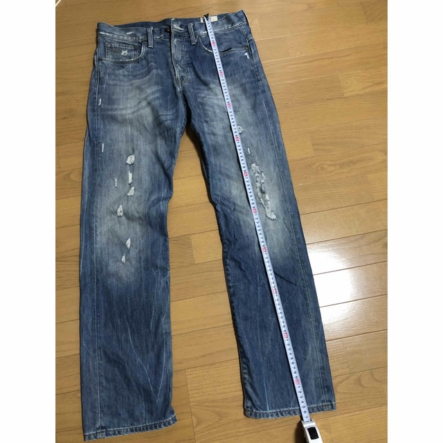 G-STAR RAW(ジースター)のジースターロー　デニムパンツ　ダメージ加工　3301 W32 メンズのパンツ(デニム/ジーンズ)の商品写真