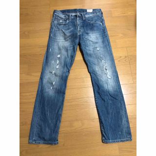 ジースター(G-STAR RAW)のジースターロー　デニムパンツ　ダメージ加工　3301 W32(デニム/ジーンズ)