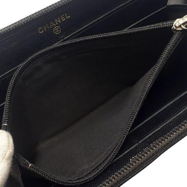 シャネル CHANEL 長財布 ウォレット 黒系 01-23032101-F6 8