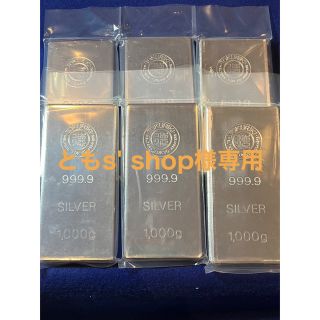 ともs' shop様 徳力本店　純銀　インゴット　1kg 6枚(金属工芸)