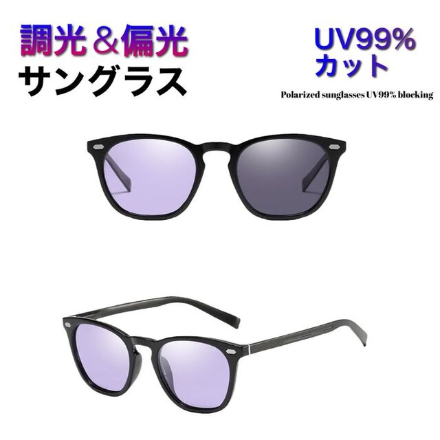 2002年春 □調光 偏光 サングラス ウェリントン ボストン ...