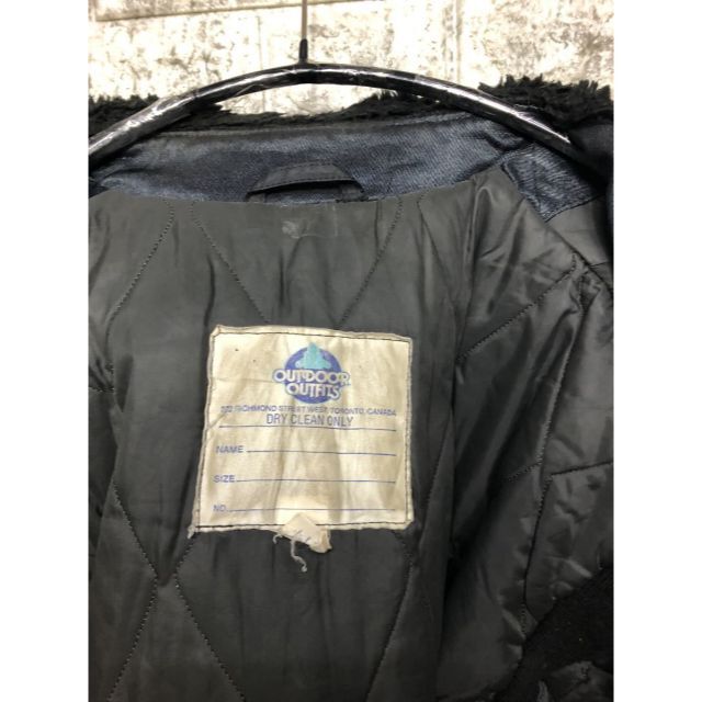 MILITARY(ミリタリー)の80s カナダ製 ナイロン ポリスマン セキュリティ ダブルブレスト コート  メンズのジャケット/アウター(チェスターコート)の商品写真