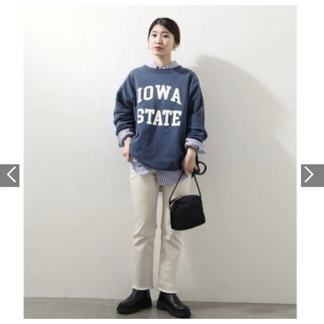 未使用品　青　別注【Odub/オーダブ】iowa state sweat 1