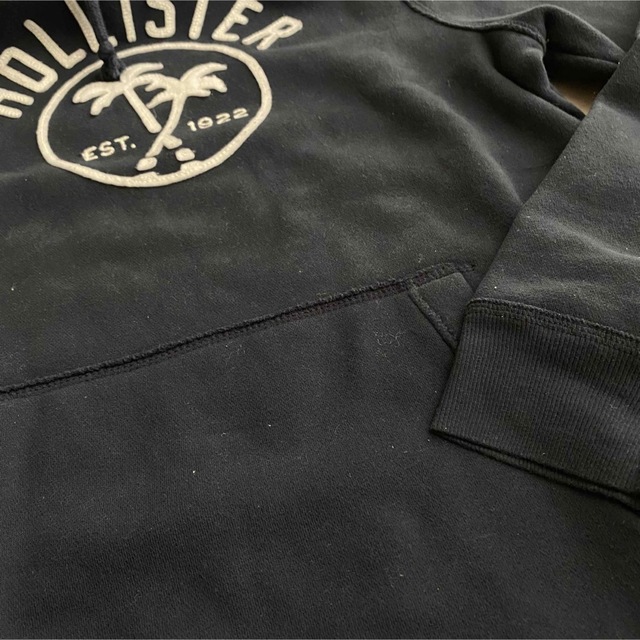 Hollister(ホリスター)の美品！HOLLISTER ホリスター パーカー ネイビー メンズのトップス(パーカー)の商品写真