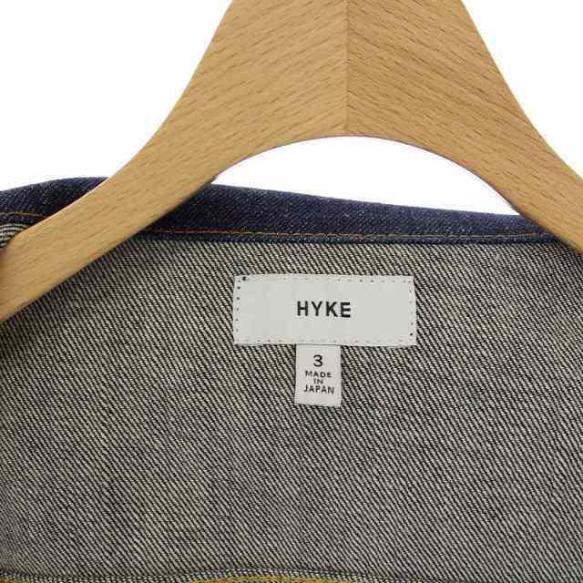 HYKE(ハイク)のハイク HYKE デニムジャケット ジージャン Gジャン 3 L 青 ブルー レディースのジャケット/アウター(Gジャン/デニムジャケット)の商品写真