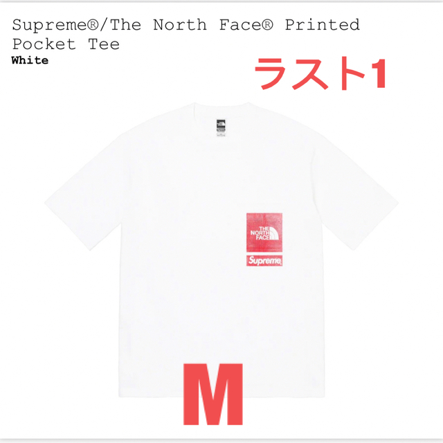 最後の希望 Supreme North Face Printed Pocket Tee M 9480円 メンズ