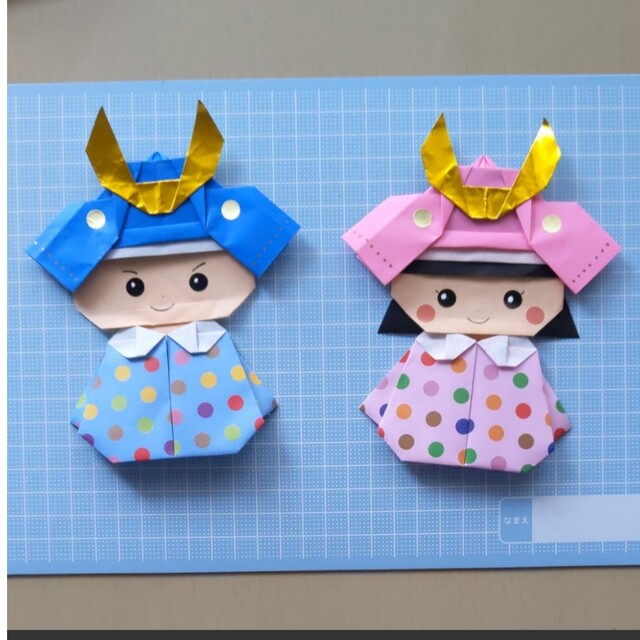 子どもの日　カッコいいカブト被った子供達 ハンドメイドのハンドメイド その他(その他)の商品写真