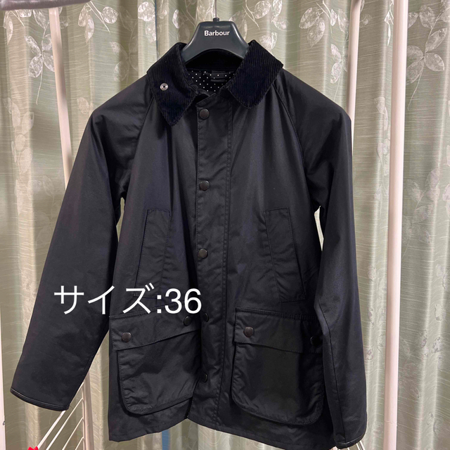 Barbour EDIFICE 別注 BEDALE ドットネイビー 36