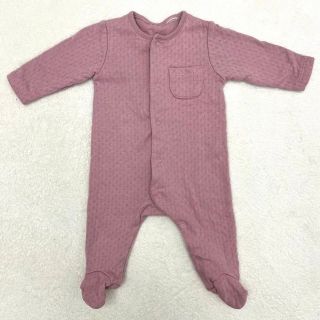 ザラキッズ(ZARA KIDS)の美品！ザラベビーロンパース　ピンク68(ロンパース)