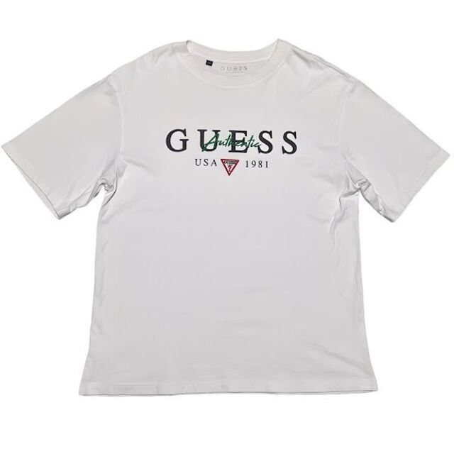 GUESS(ゲス)のGUESS AUTHENTIC LOGO 刺繍 Tシャツ ゲス メンズのトップス(Tシャツ/カットソー(半袖/袖なし))の商品写真