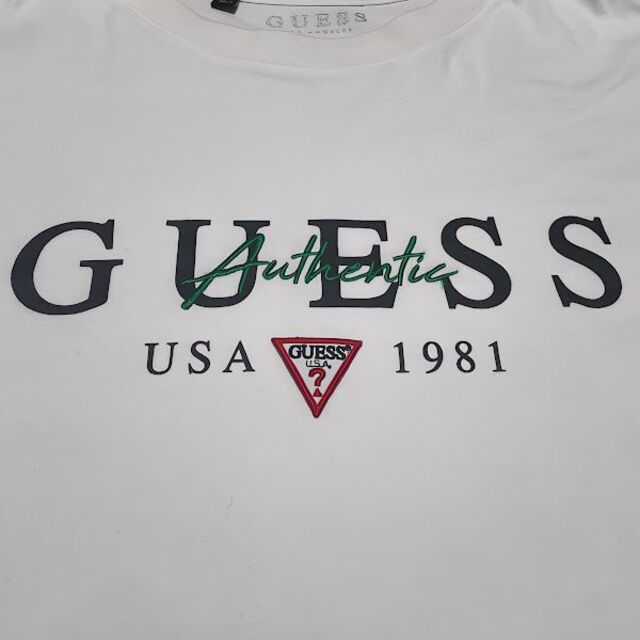 GUESS(ゲス)のGUESS AUTHENTIC LOGO 刺繍 Tシャツ ゲス メンズのトップス(Tシャツ/カットソー(半袖/袖なし))の商品写真