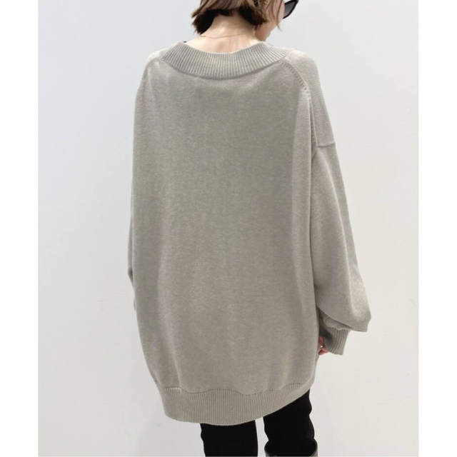 【STUDIO NICHOLSON】Merino cotton V/N knit 1