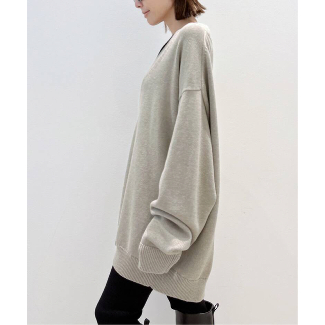 【STUDIO NICHOLSON】Merino cotton V/N knit 2