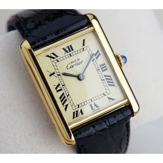 Cartier - 美品 カルティエ マスト タンク アイボリー ローマン 手巻き