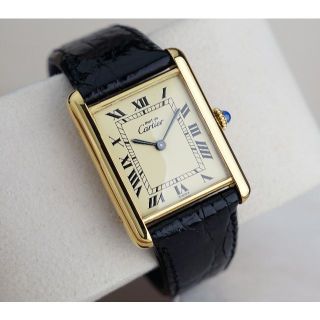 Cartier - 美品 カルティエ マスト タンク アイボリー ローマン 手巻き