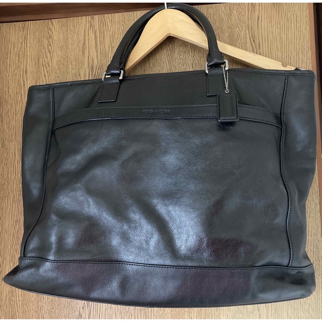 コーチ レザートートバッグ メンズ coach 黒バッグ