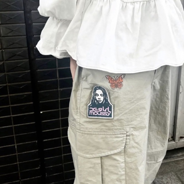 MOUSSY×X-girlコラボ☆ XG DRAWSTRING CARGOパンツ