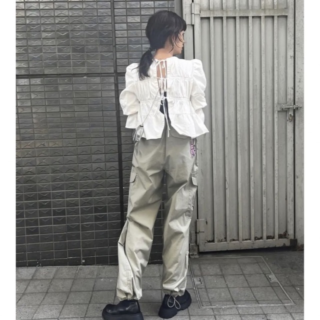 moussy - MOUSSY×X-girlコラボ☆ XG DRAWSTRING CARGOパンツの moussy - MOUSSY×X-girlコラボ☆ XG DRAWSTRING CARGOパンツの