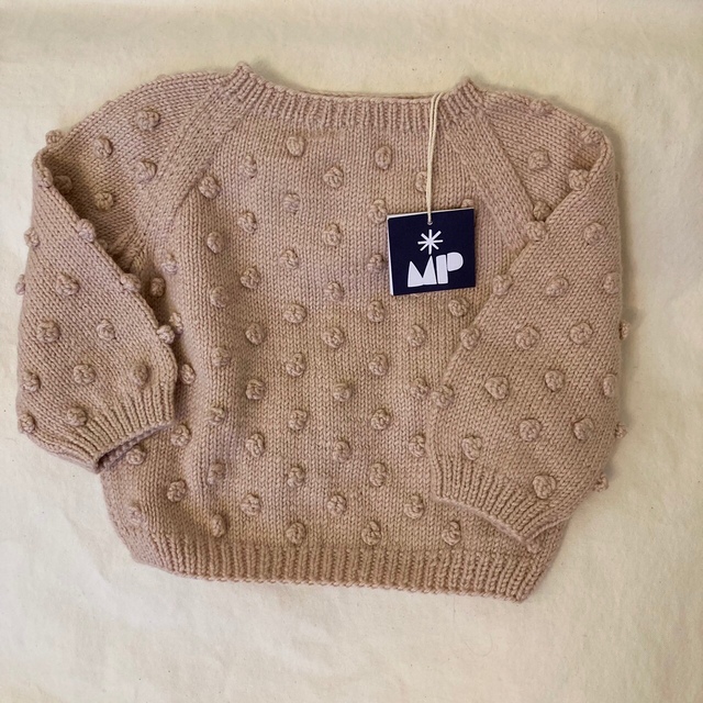 misha&puff popcorn sweater 18-24 dune