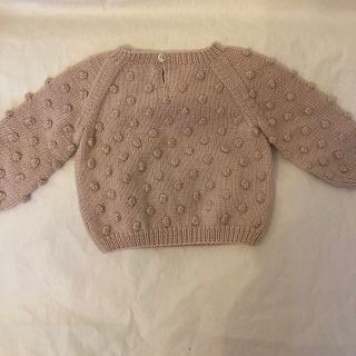 misha&puff popcorn sweater 18-24 dune