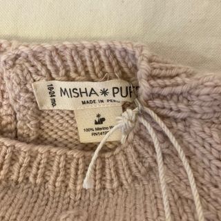 misha&puff popcorn sweater 18-24 dune