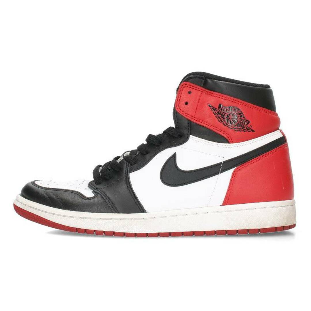 ナイキ  AIR JORDAN 1 RETRO HIGH OG BLACK TOE 555088-125 エアジョーダン1レトロハイオージーつま黒スニーカー メンズ 28.5cm