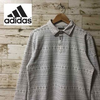 アディダス(adidas)のアディダス  adidas テーラーメイド　ゴルフ　ポロシャツ　長袖　総柄(ウエア)