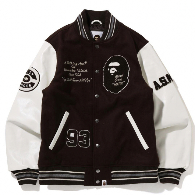 A BATHING APE bape VARSITY JACKET スタジャン